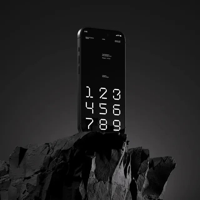Smartphone on Rocky Terrain