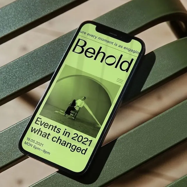 Behold Mobile App Mockup