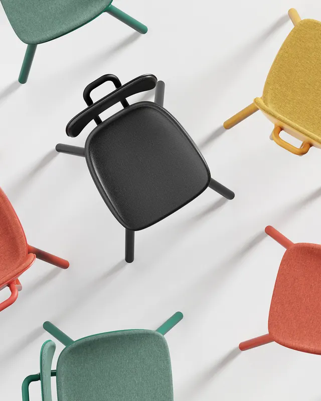 Product Mockup with Colorful Accents