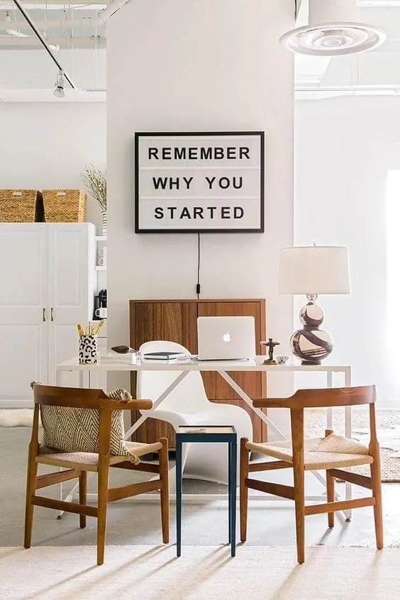 Interior Mockup with Framed Typography