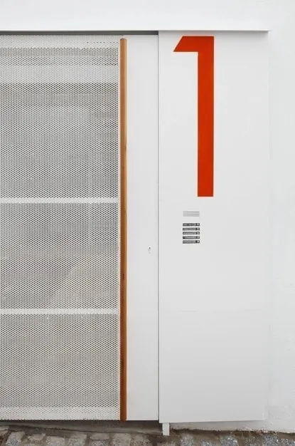 Minimalist Door Branding, minimal, corporate-clean, high-contrast