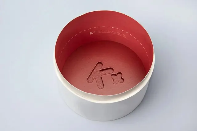 Minimalist cosmetics or product bowl with embossed pattern, minimalist, product-design, warm