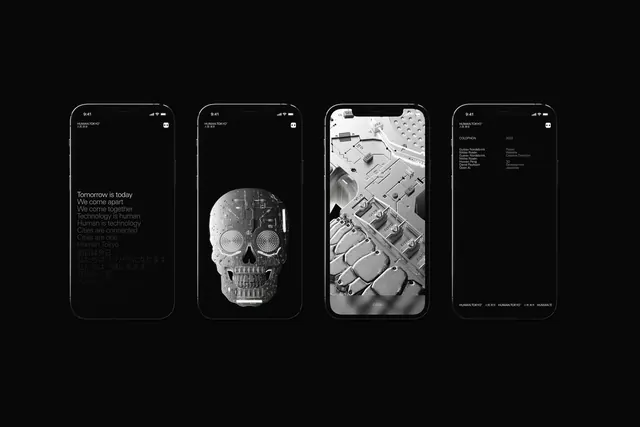 Dark Mode Mobile App Mockups