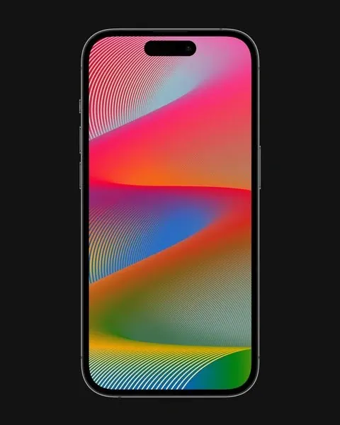 Abstract Gradient Smartphone Display