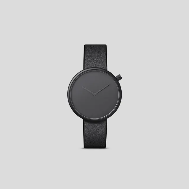 Minimalist analog watch mockup, minimal, product-showcase, monochrome