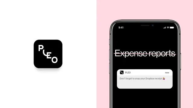 Pleo app branding presentation, minimal, corporate-clean, light
