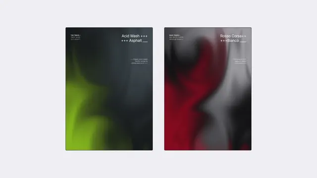 Rosso Corsa Poster Duo, abstract, dark