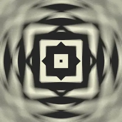 Geometric Optical Pattern, minimal, geometric, monochrome