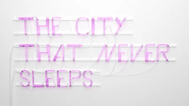 Neon Typography Signage