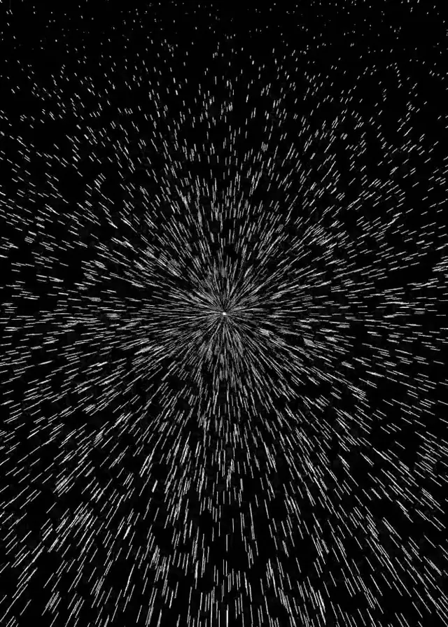 Particle Burst, geometric, abstract, dark