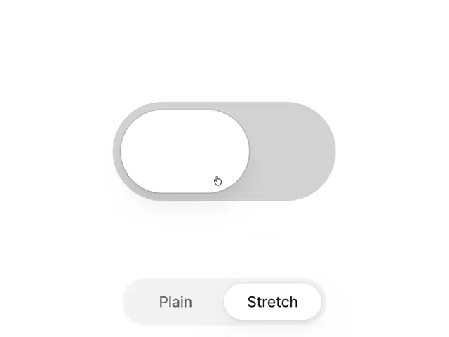 Switch Stretch Animation, minimal, monochrome