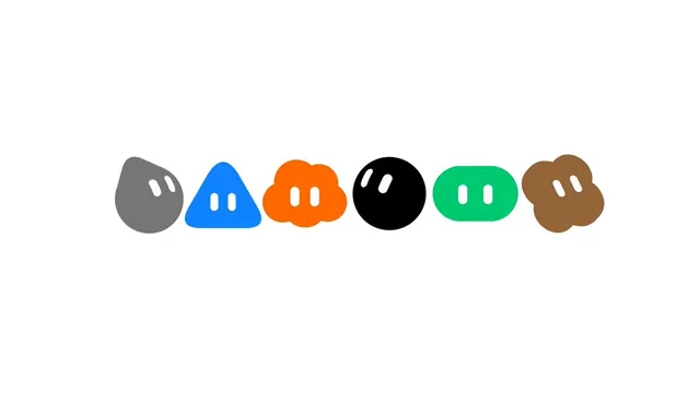 Grok Bot Agent Icons, abstract, playful, vibrant
