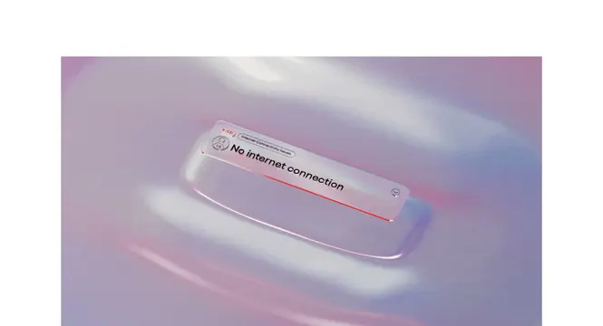 Glassmorphism UI Mockup with Error Message, glassmorphism, minimal, pastel