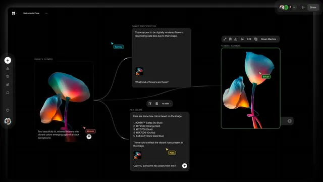 Abstract 3D Identity System, dark-mode, glassmorphism, dark