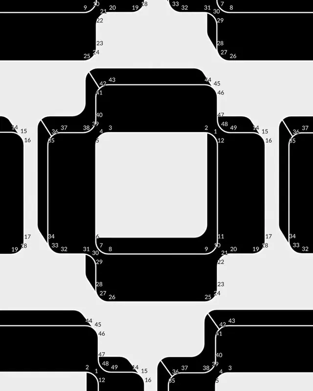 Geometric Monochromatic Pattern, minimal, geometric, monochrome