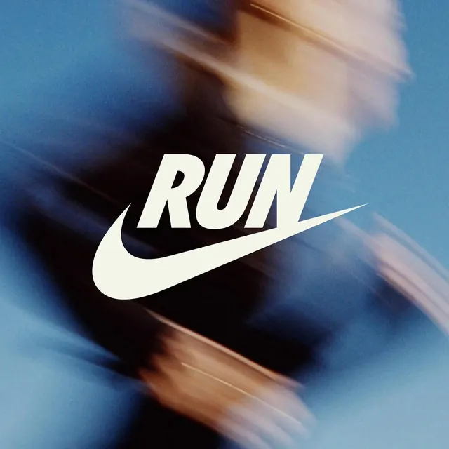 Nike Run Motion Graphic, photographic, high-contrast