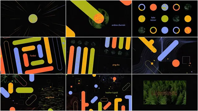 Abstract geometric data viz, abstract, geometric, dark