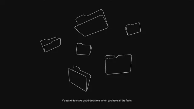 Minimal line-art data viz, minimal, line-art, dark