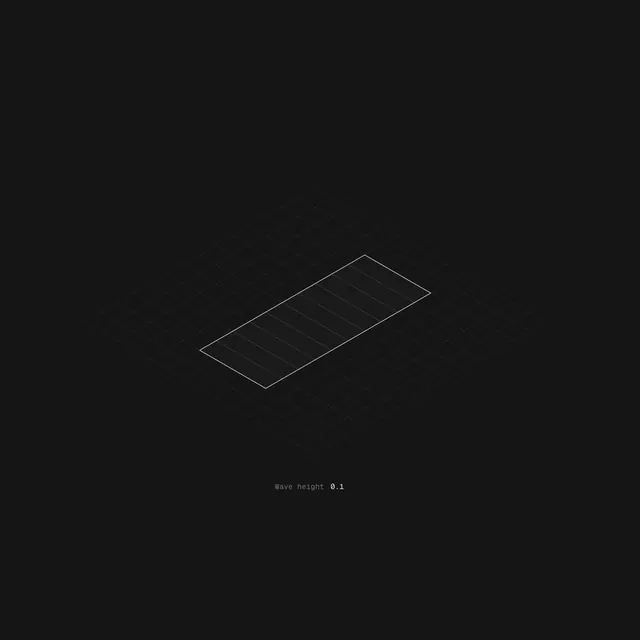 SVG Wave Animation, geometric, minimal, dark