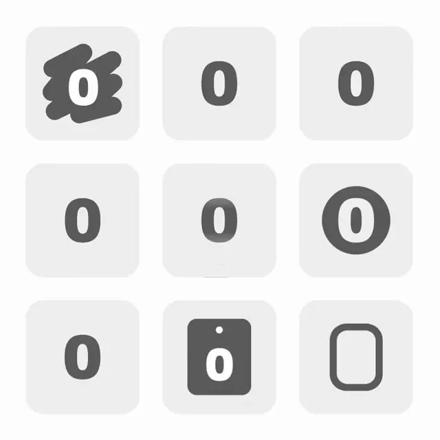 CSS Count Up Animations, minimal, monochrome