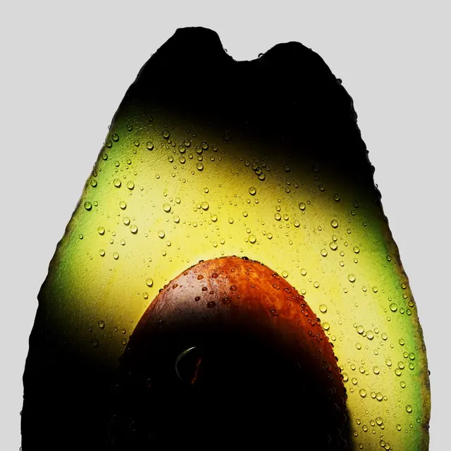 Ingredient photography and motion study carousel (slide 2), photographic, 3d-render, dark