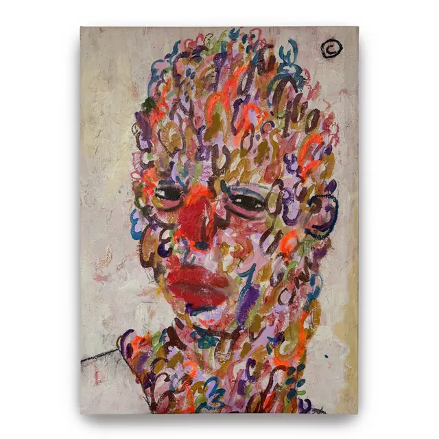 Large-format expressive figurative paintings (slide 3)
