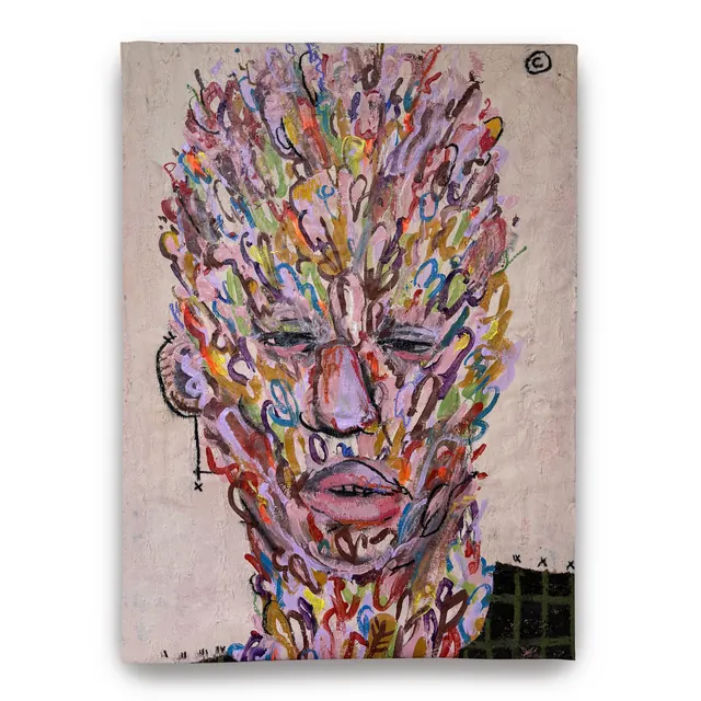 Large-format expressive figurative paintings (slide 4)