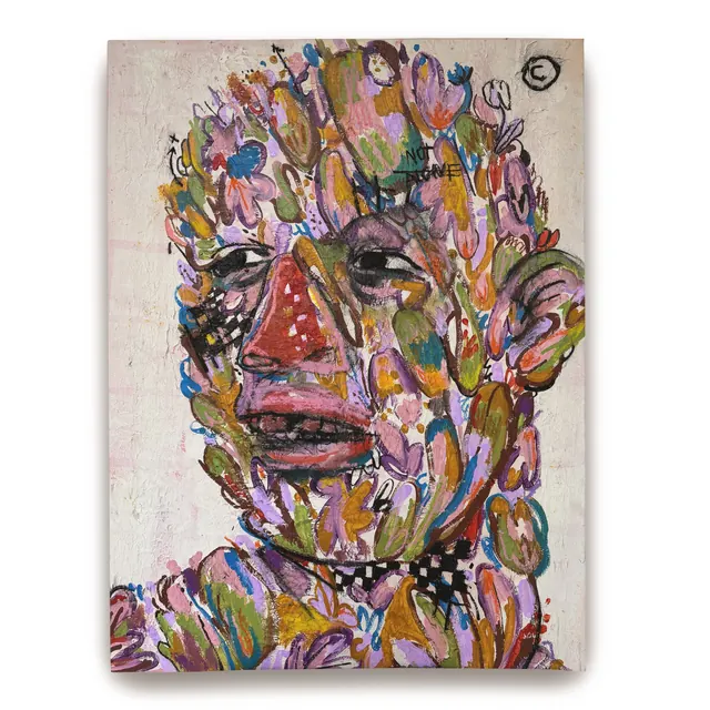 Large-format expressive figurative paintings (slide 5)