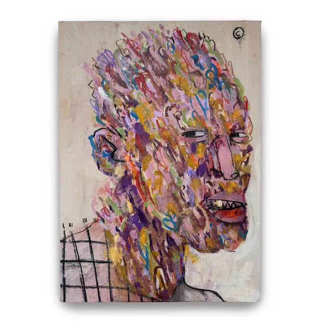 Large-format expressive figurative paintings (slide 6)