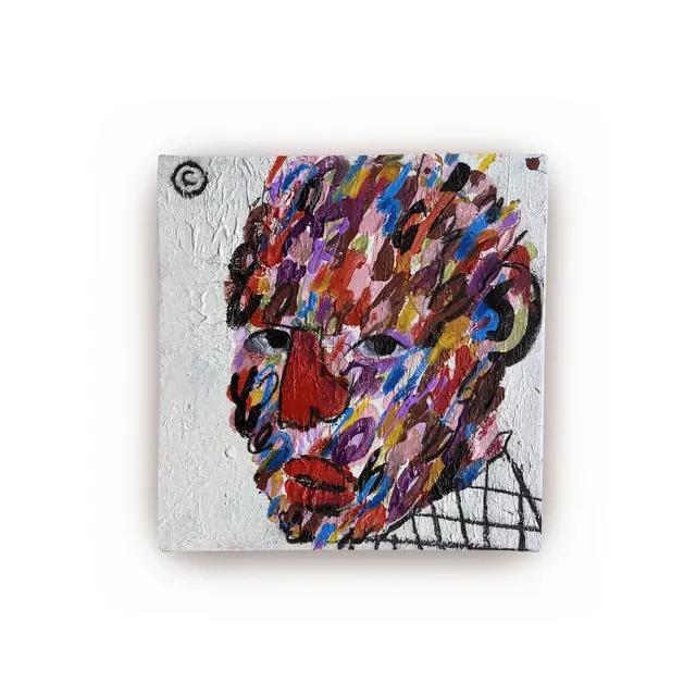 Large-format expressive figurative paintings (slide 10)