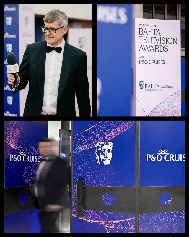BAFTA Television Awards particle identity system (slide 2)