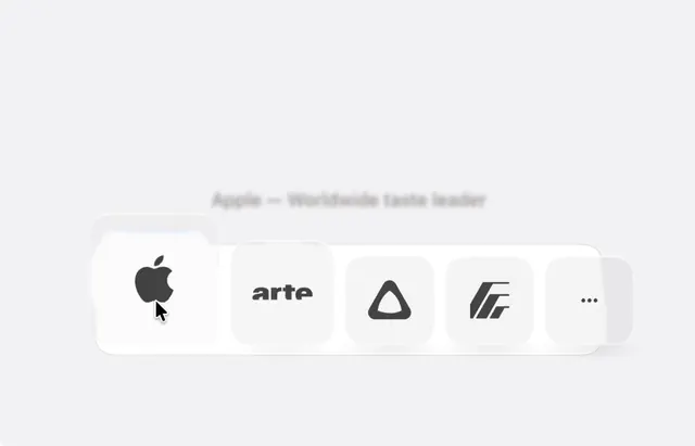 Glass Toolbar, minimal, monochrome