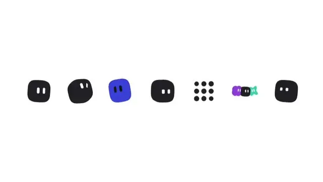 Animated Avatar States, minimal, playful, vibrant