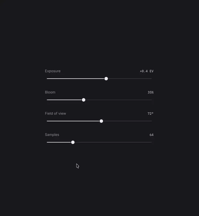 Angry Sliders, minimal, dark
