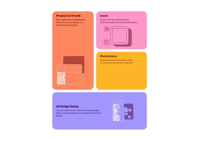 Animated Bento Cards, playful, vibrant