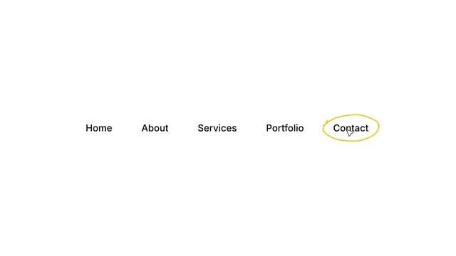 SVG Highlighted Navigation, minimal, monochrome