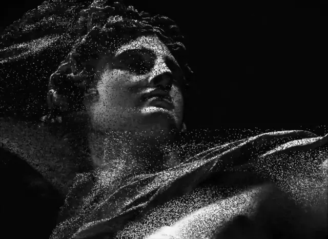 Particle Grain Effect, minimal, dark