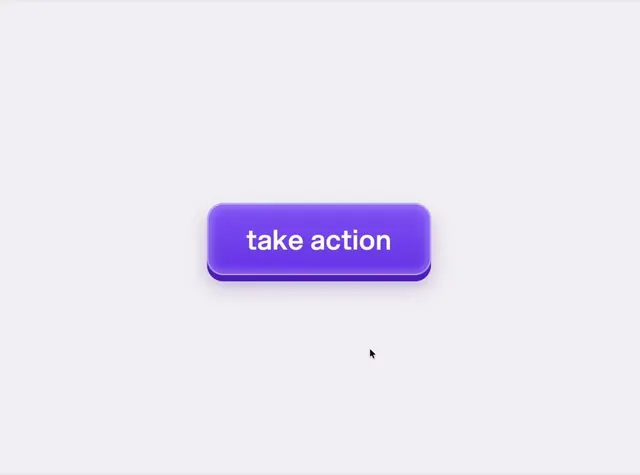 Realistic Button, 3d-render, monochrome