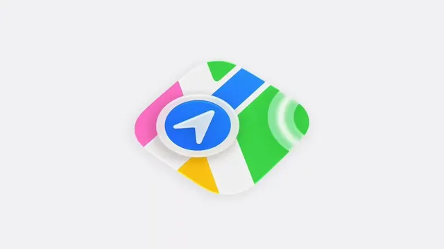 Apple Maps Icon 3D, geometric, 3d-render, vibrant