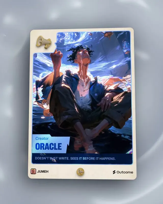 Oracle Achievement Card, minimal, vibrant