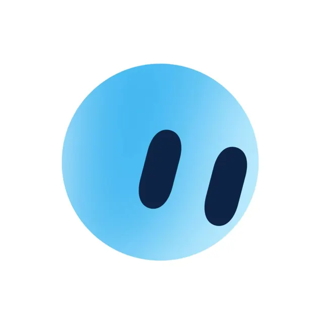 Blue Mascot Animation, playful, monochrome