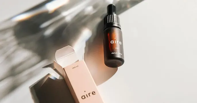 Aire OG card, photographic, minimal, light