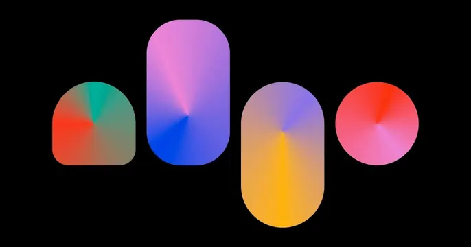 Algo OG card, dark-mode, gradient-heavy, dark