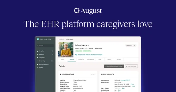 August Health OG card, dark-mode, minimal, dark