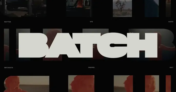 Batch Film OG card, dark-mode, editorial, dark