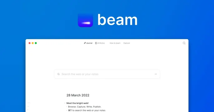 Beam OG card, light-mode, minimal, cool