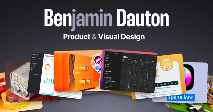 Benjamin Dauton OG card, dark-mode, minimal, dark