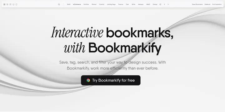 Bookmarkify OG card, light-mode, minimal, light