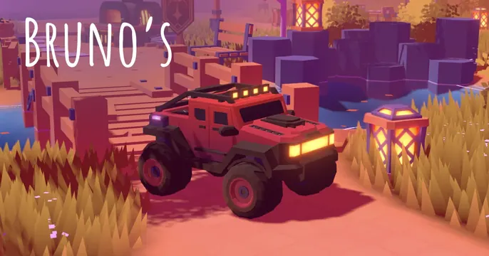 Bruno's OG card, 3d-render, illustrated, warm