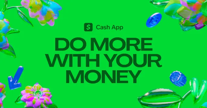 Cash App OG card, 3d-render, maximalist, vibrant